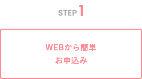 STEP1　WEBから簡単お申込み