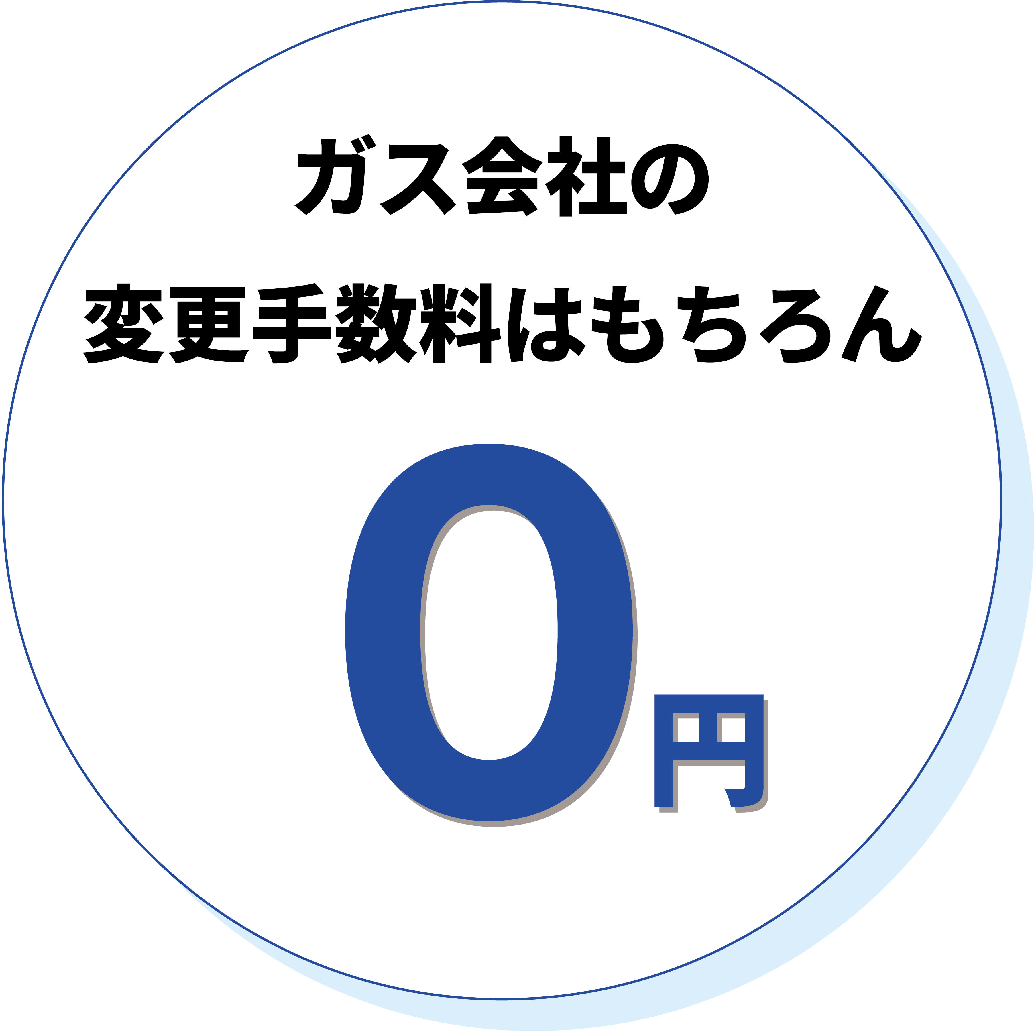 ガス会社の変更手数料はもちろん0円